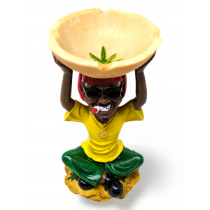 Rasta Resin Medium Ashtray - [ASH25-8]
